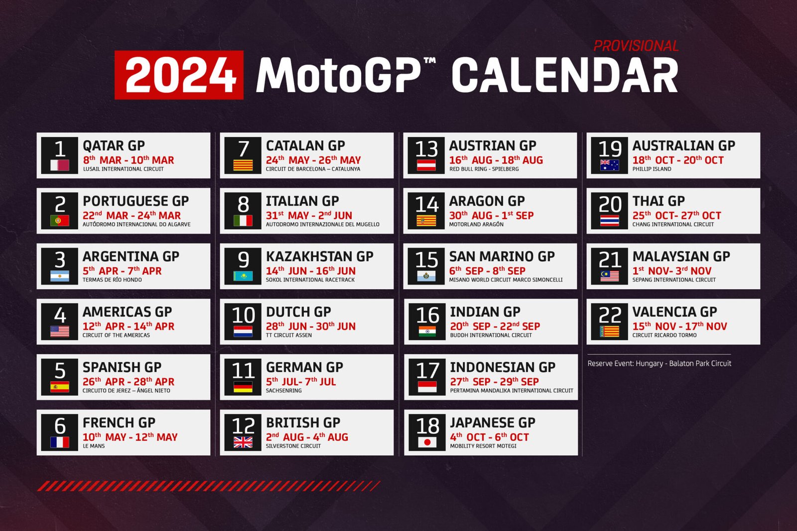 Calendario 2024