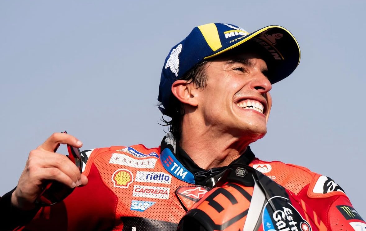 Marc Márquez celebrado
