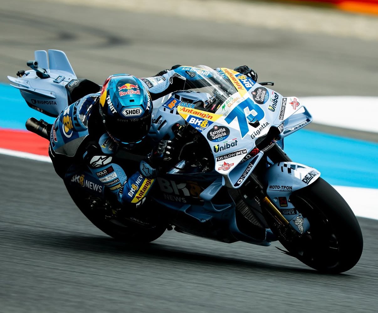 Álex Márquez caída Q2 Brno 2025